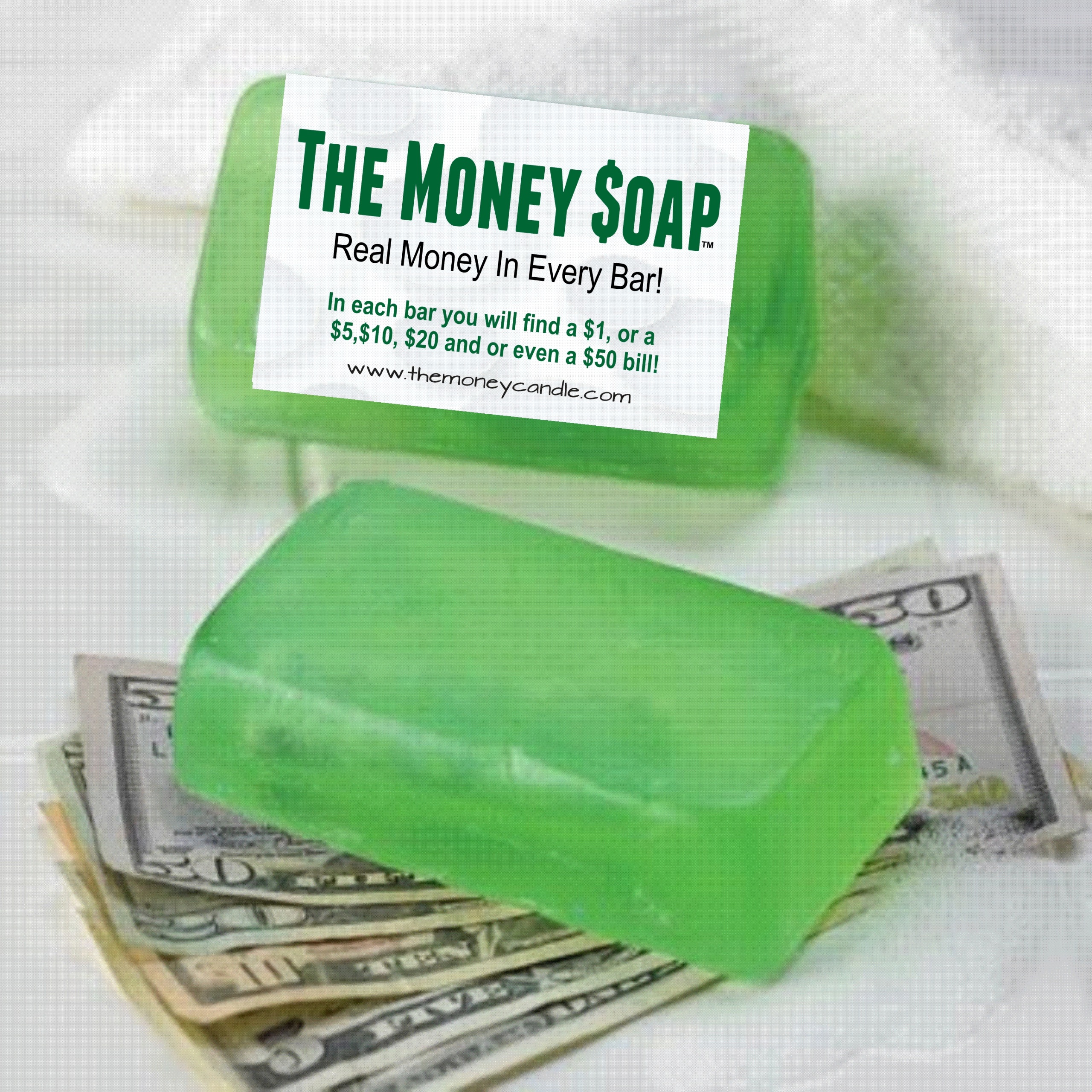 Money Soap - You Pick the $ Size of the Surprise!